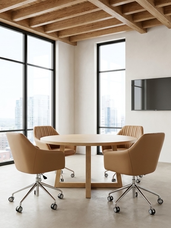 Apricot furniture in a Verve project